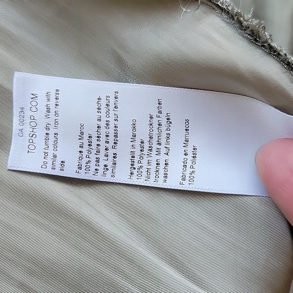 TOPSHOP Oversized Long Sleeve Shirt US4 - Picture 6 of 8